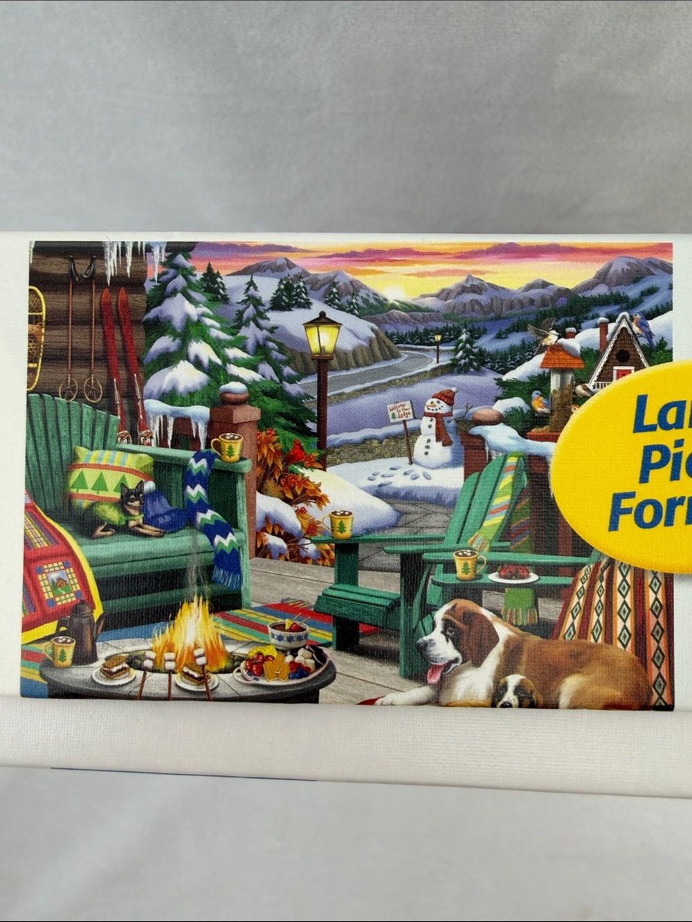 Ravensburger 500-Piece Winter Cabin Puzzle - Picture 4 of 5